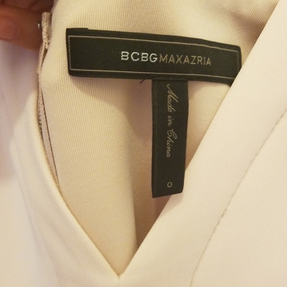 BCBG Blush Pink Christy Lace Inserted dress 0 - Picture 5 of 5